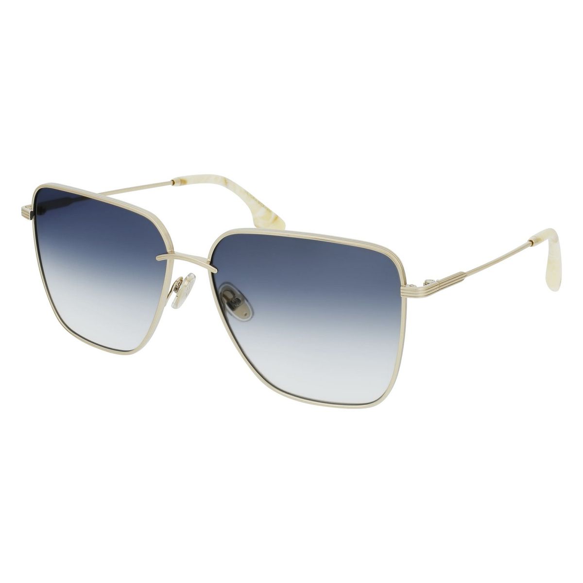 Quadratische Sonnenbrille mit Metallrahmen