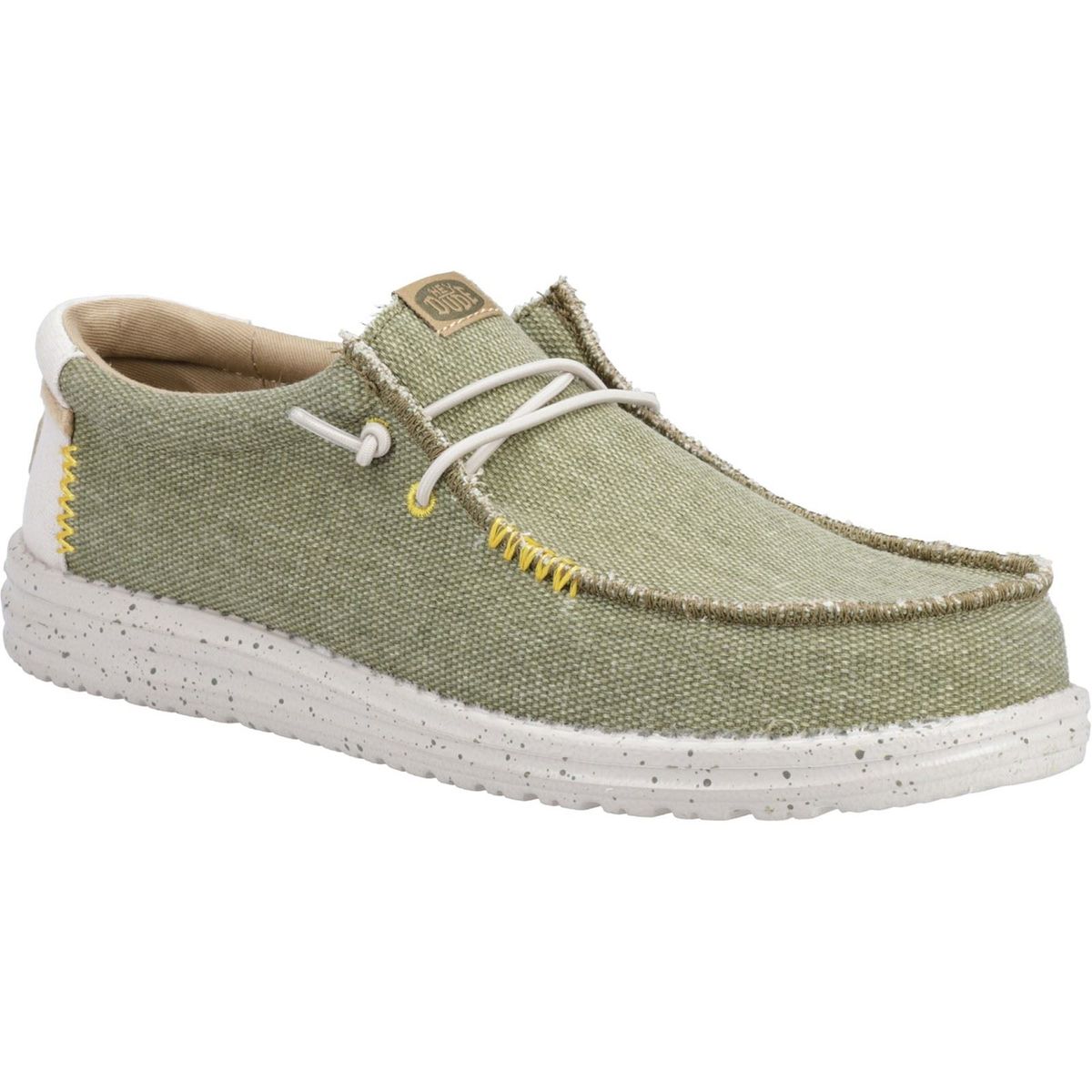 HEYDUDE Wally Coastline Canvas Herren Olive Bootsschuhe