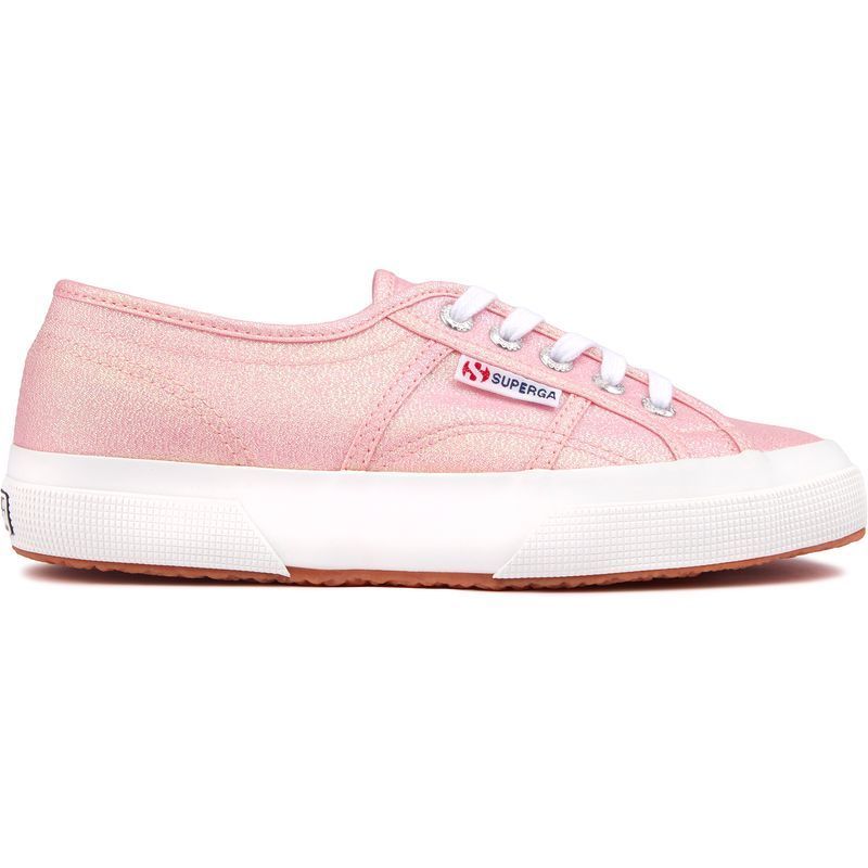 Schimmernder Canvas Schnür-Fashion-Sneaker
