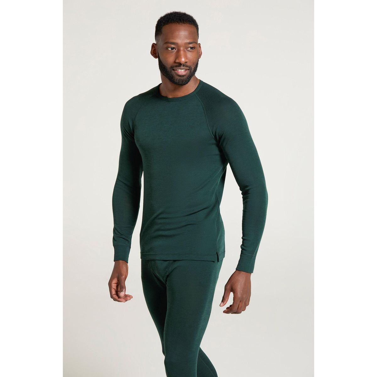 Herren Merino-Wolle Thermo-Oberteil