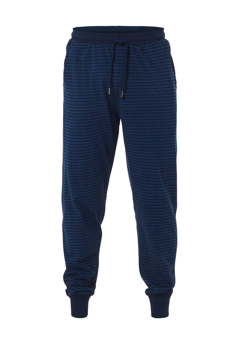 Gestreifte Loungehose aus Baumwollmischung