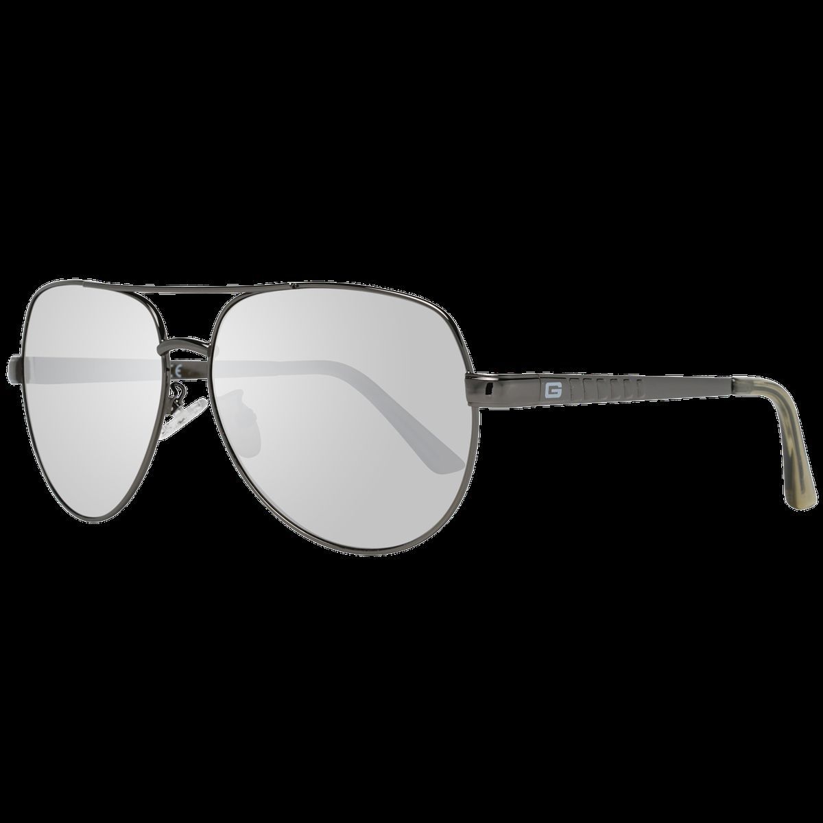 Herren-Pilotenbrille mit silbernen Gläsern