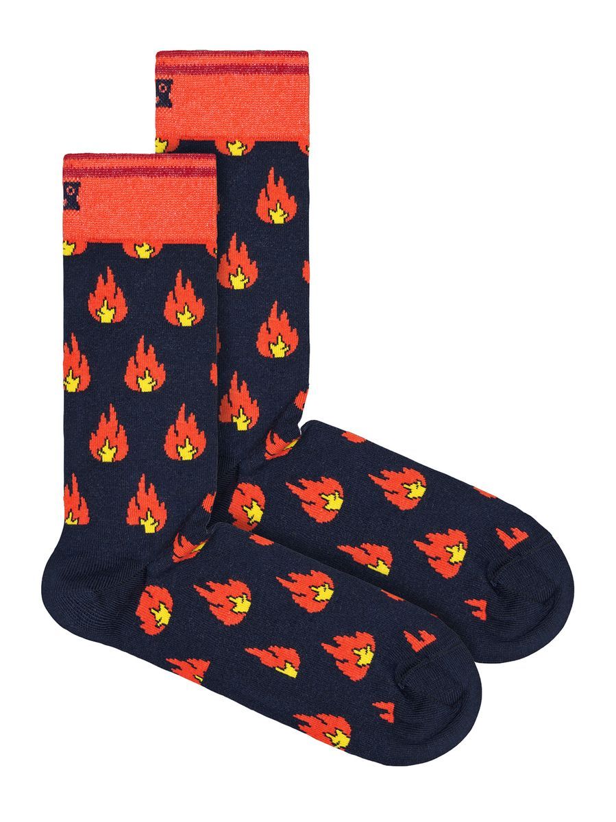 Glückliche Socken - Neuheit Flammen Design Socken | Großes Geschenk - Flammen
