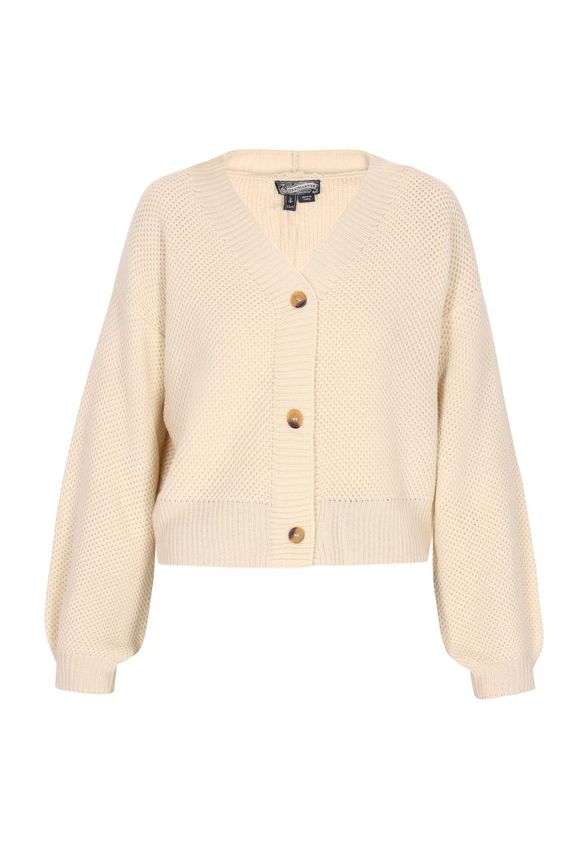 Damen Strickjacke mit Knöpfen, kurze Form