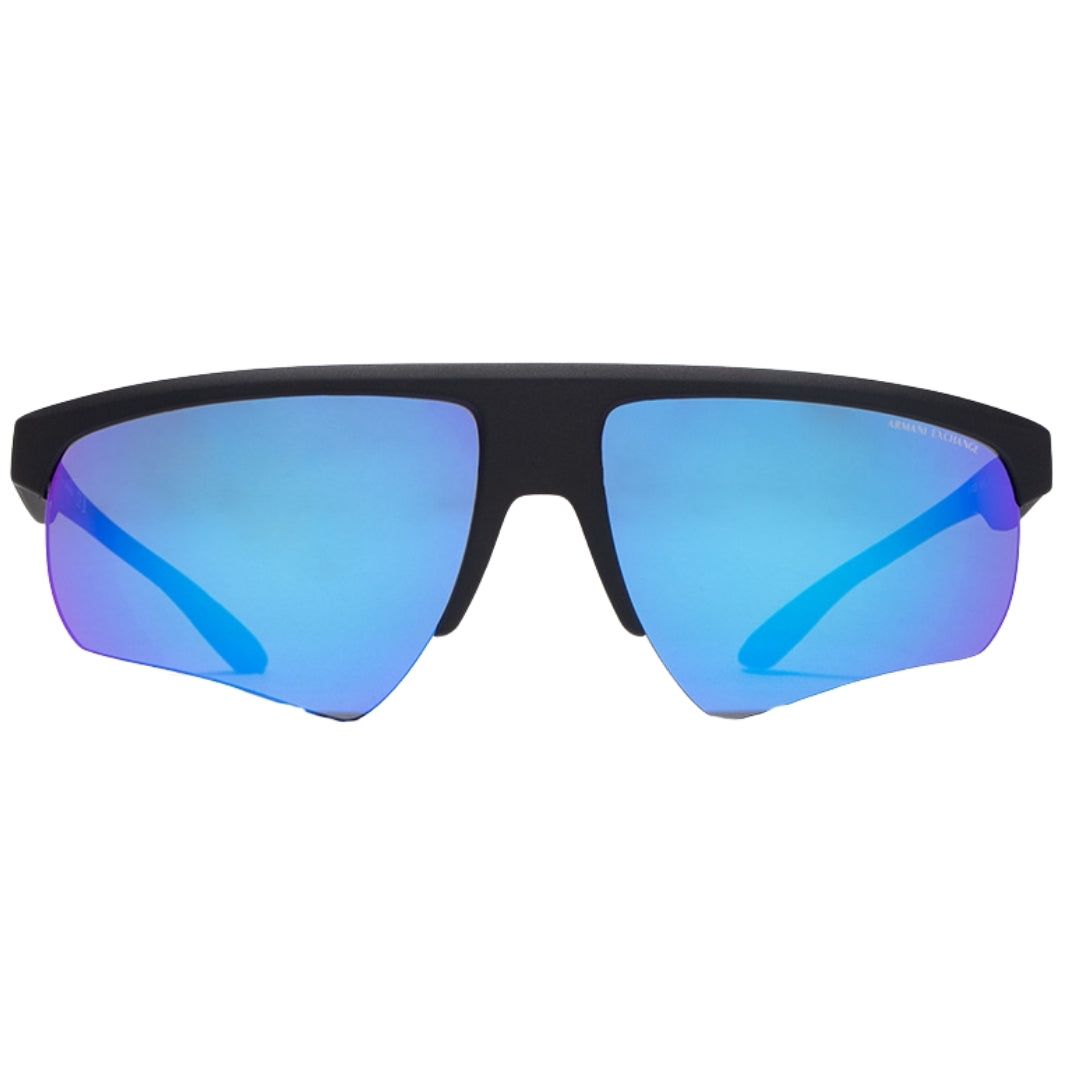 Schild Sonnenbrille mit verspiegelten Gläsern