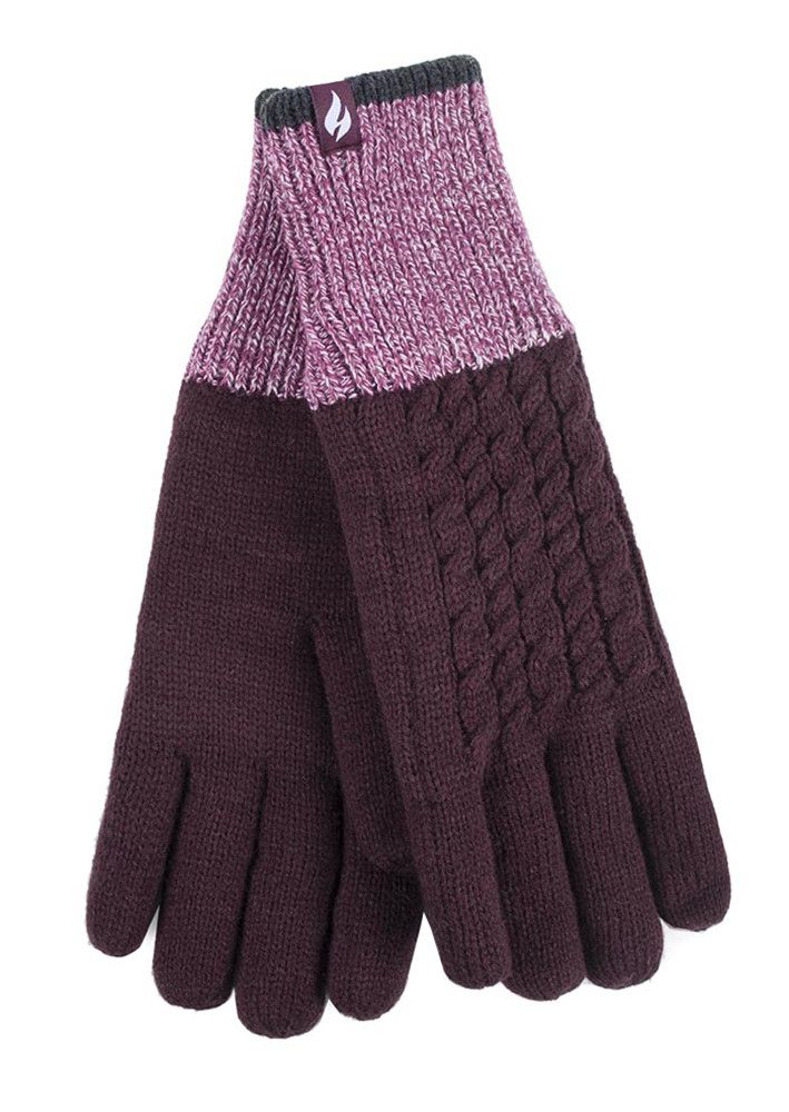 Heat Holders - Damen Thermohandschuhe für den Winter im Kisdon Style - Mulberry