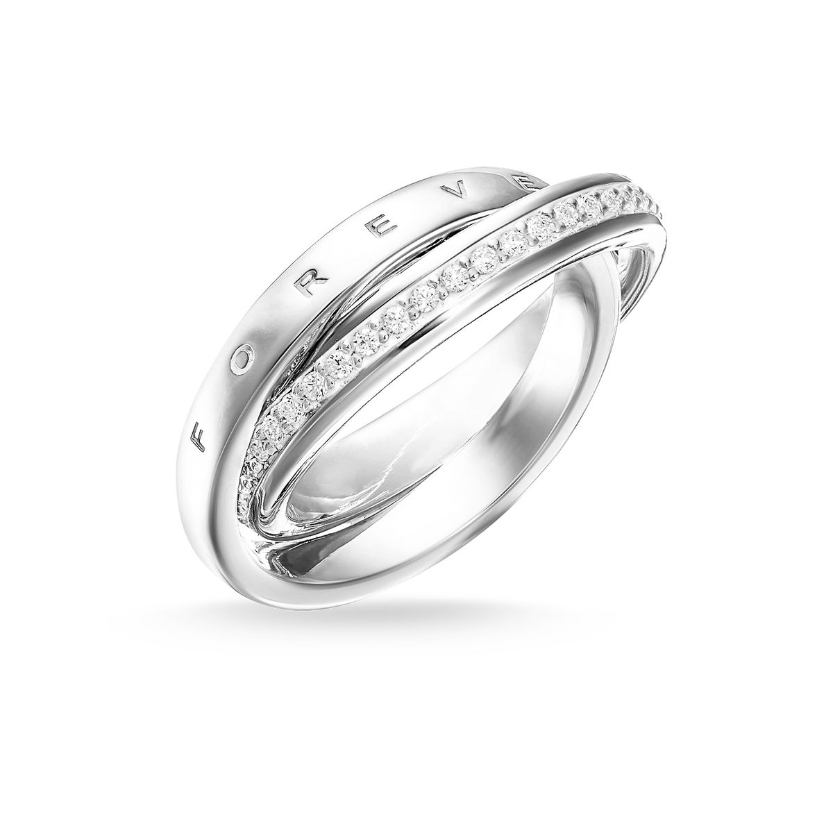 Ineinander verschlungener Together-Forever-Ring
