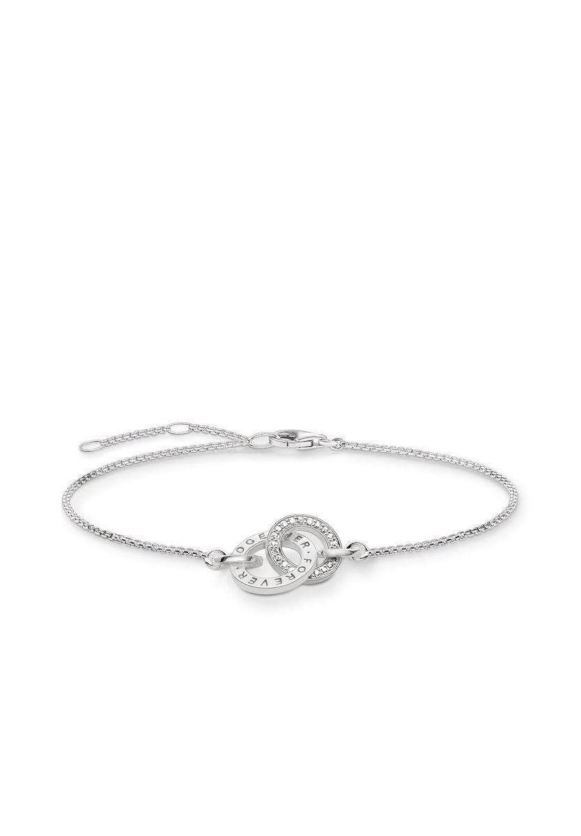 Sterling Silber Armband mit ineinandergreifenden Kreisen