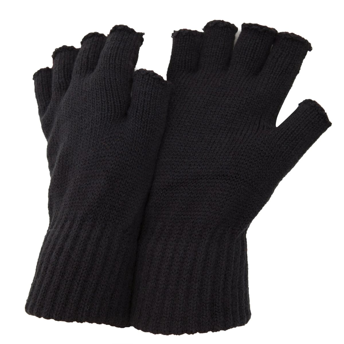 Fingerlose gestrickte Winterhandschuhe
