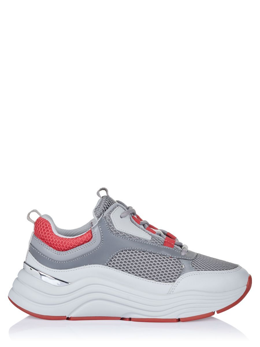Graue Atmungsaktive Mesh Mode Sneaker