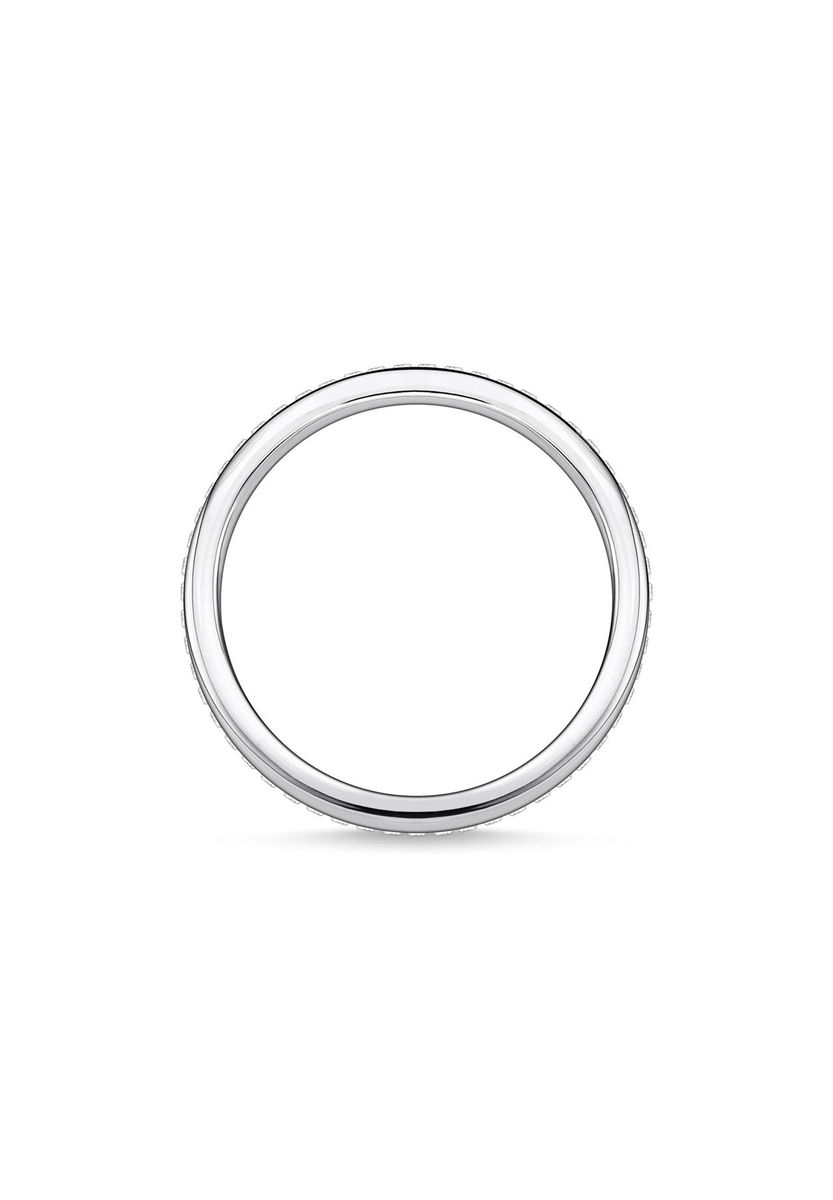 Eleganter Doppelreihen-Ring aus Sterlingsilber