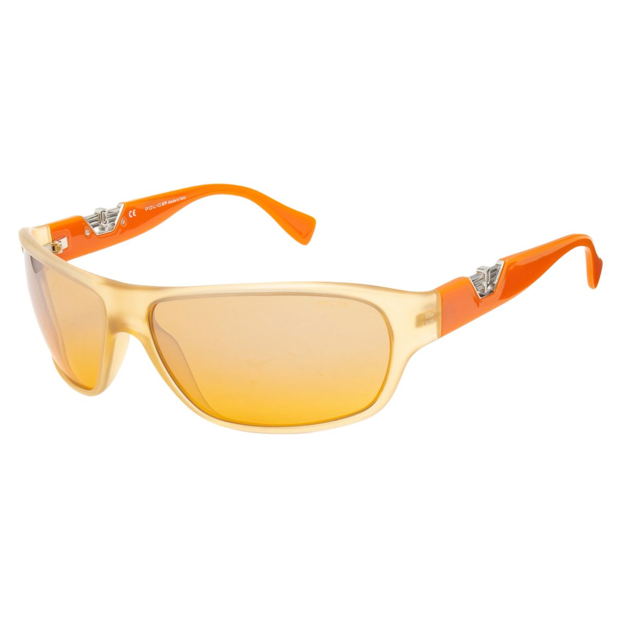 Orange Halbrand Sonnenbrille