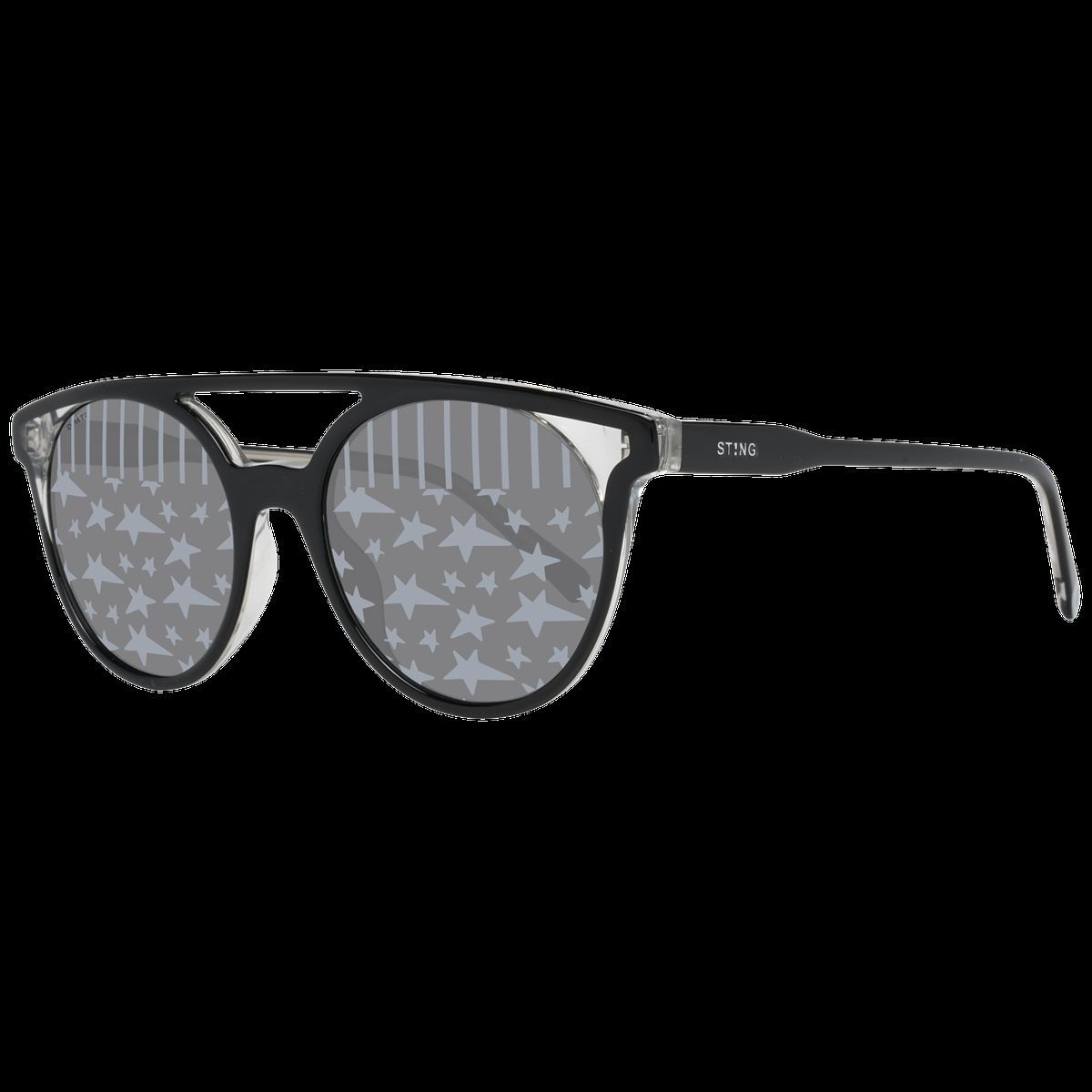 Ovale Sonnenbrille Modische Gemusterte Gläser