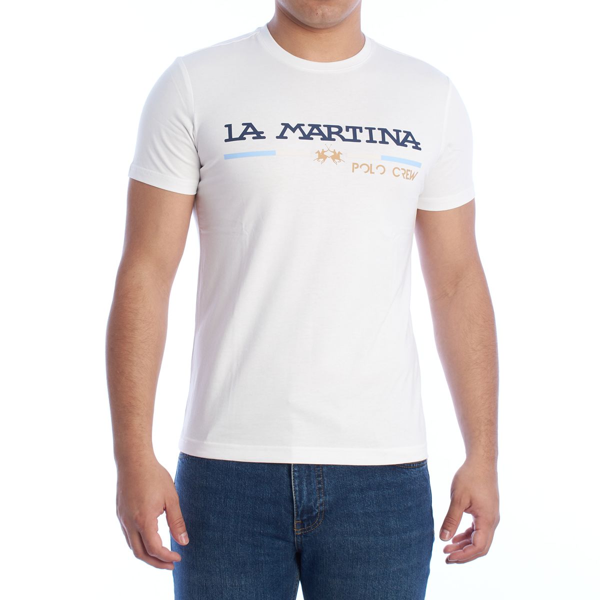 Klassisches T-Shirt mit Logo-Print und Rundhalsausschnitt