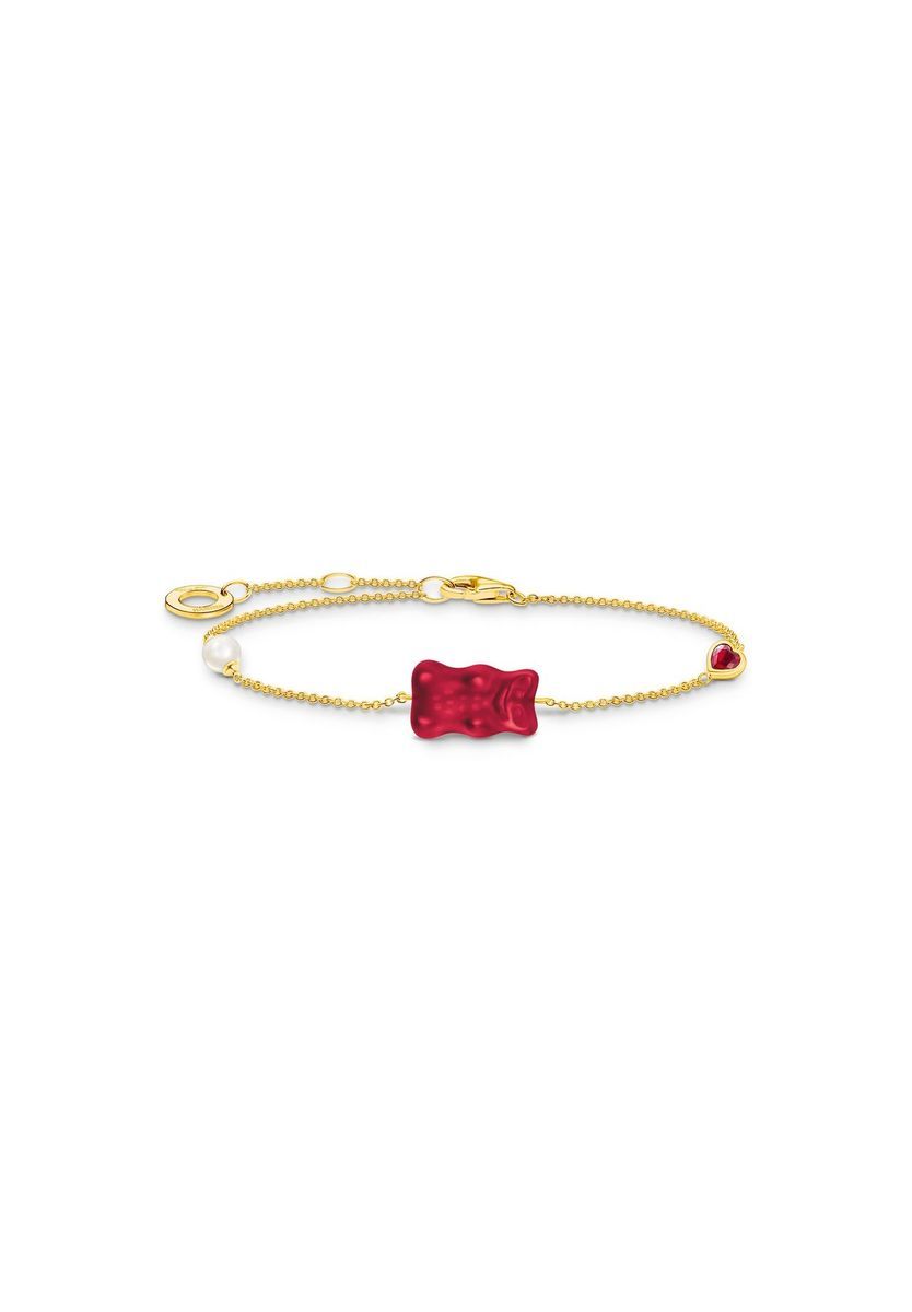 Rotes Gummibärchen-Charm-Armband