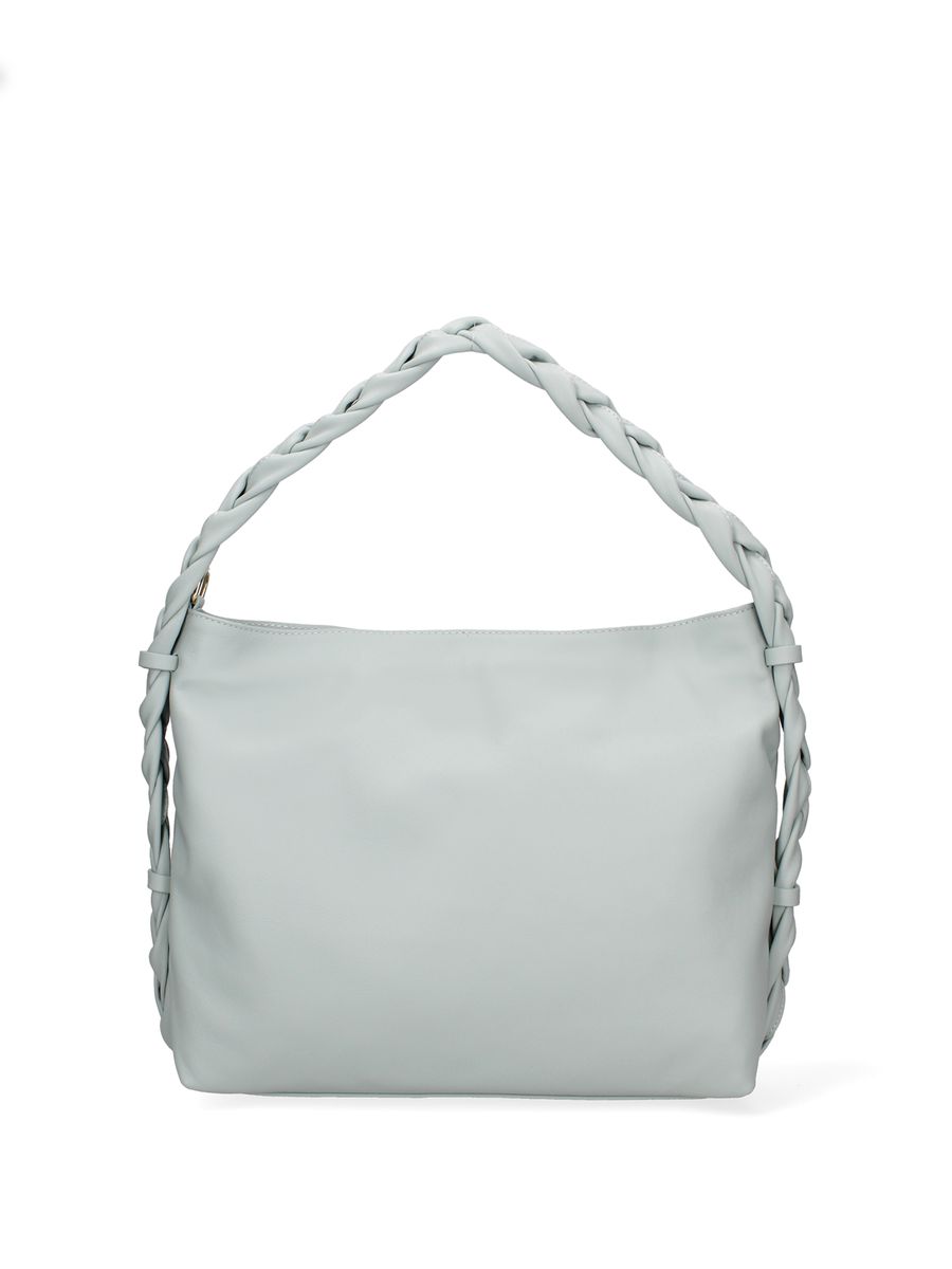 Schultertasche mit geflochtenem Riemen