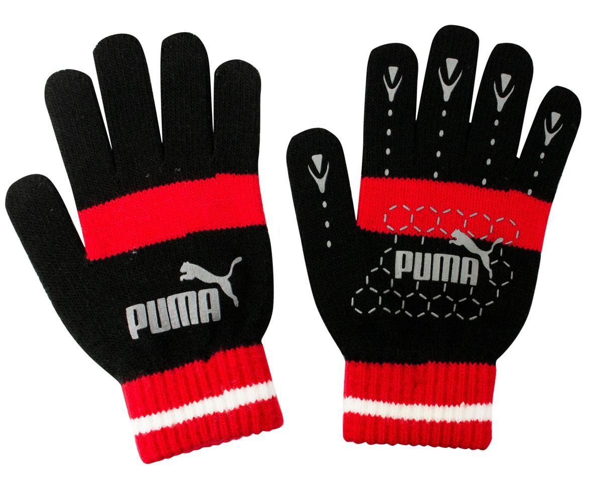 Unisex Schwarz Rote Winterhandschuhe