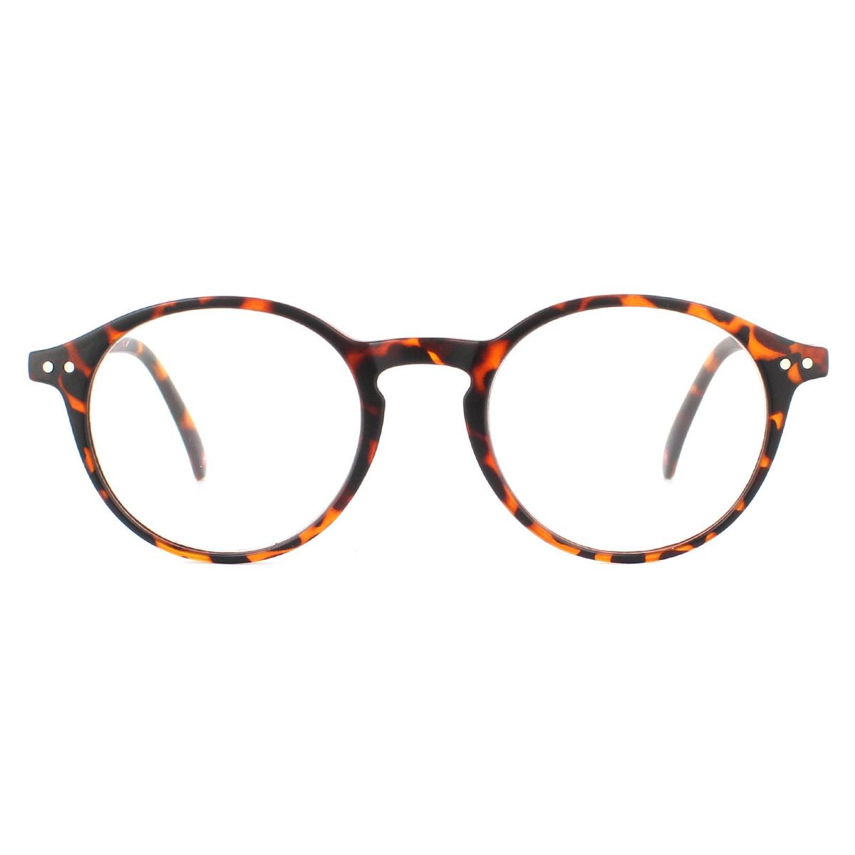 Runde Schildpatt Lesebrille Unisex