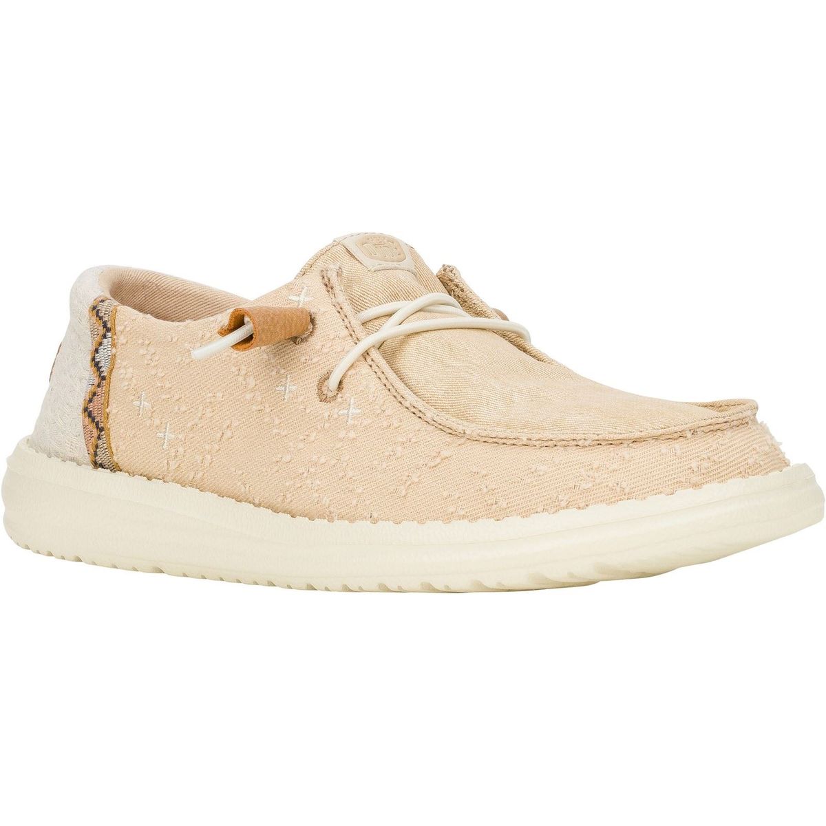 HEYDUDE Wendy Crafted Boho Baumwolle Damen Tan Loafers