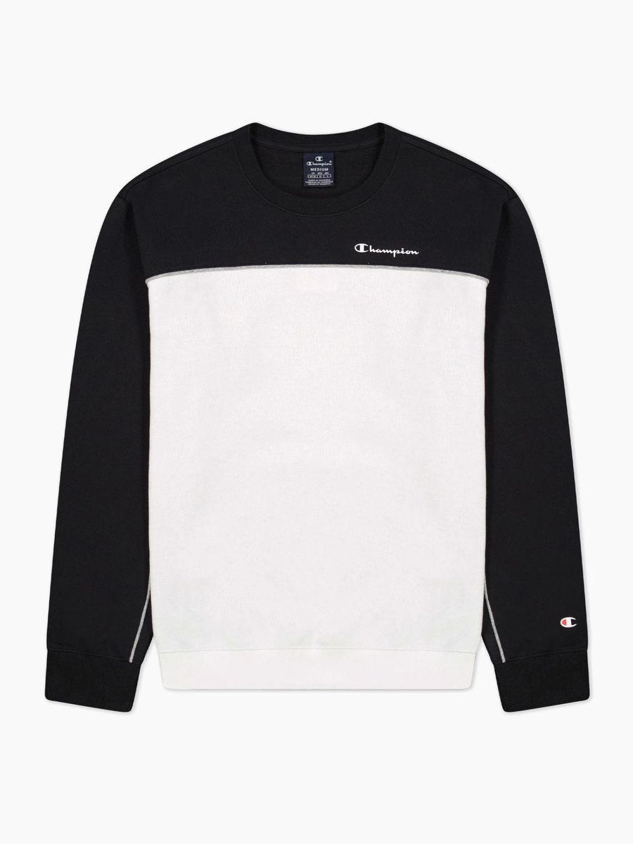 Farbblock-Sweatshirt mit Rundhalsausschnitt