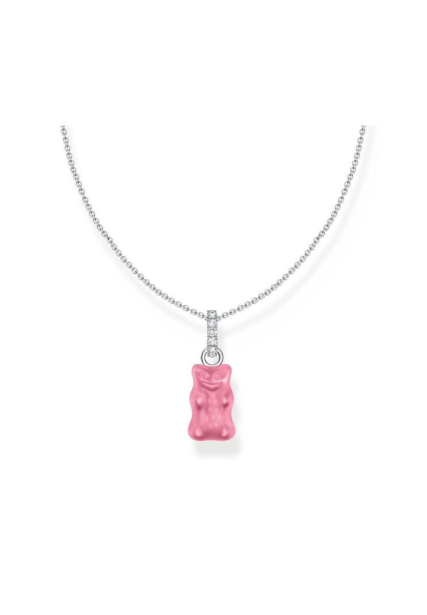 Pinke Gummibärchen-Anhänger Halskette