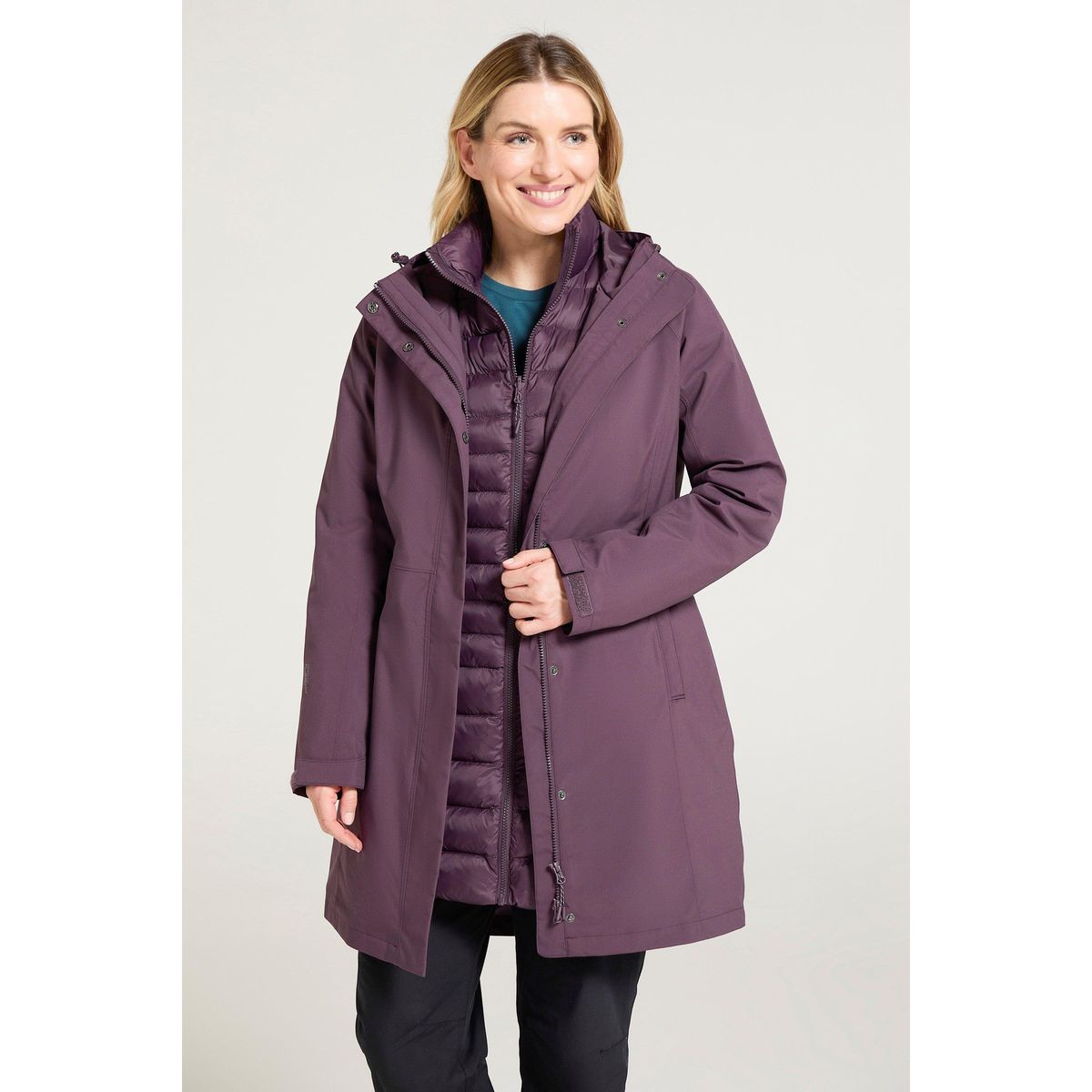 3-in-1 wasserdichte Jacke für Damen