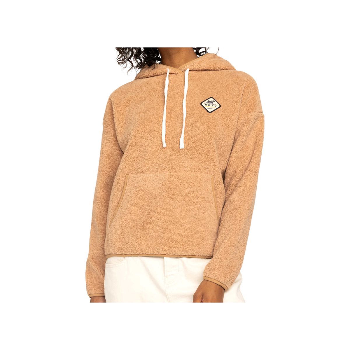 Damen Fleece Kapuzenpullover