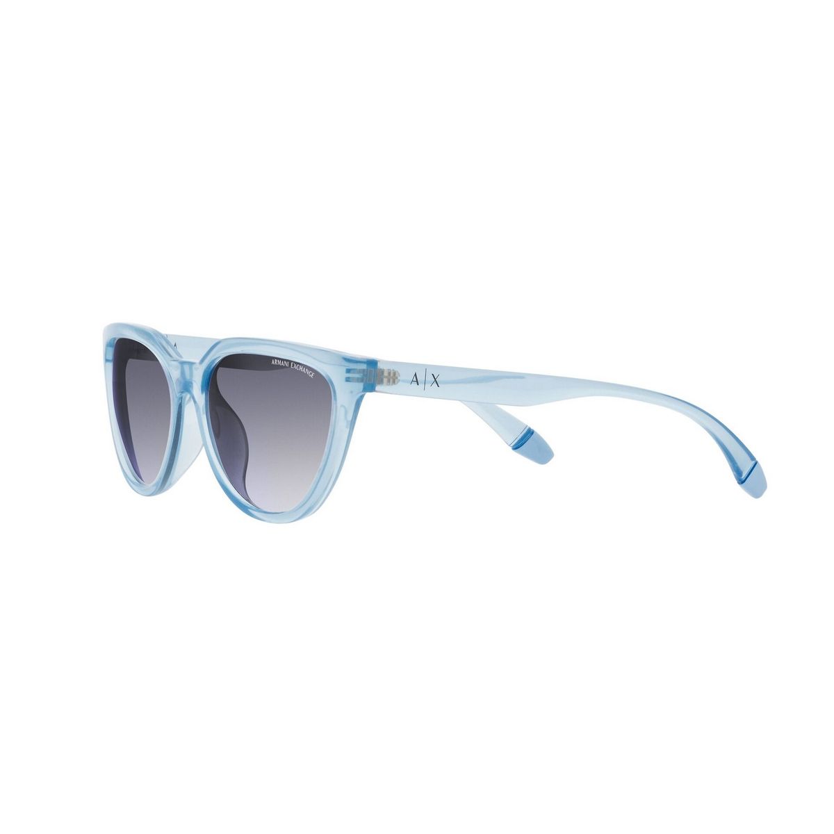 Hellblaue Cat-Eye-Sonnenbrille