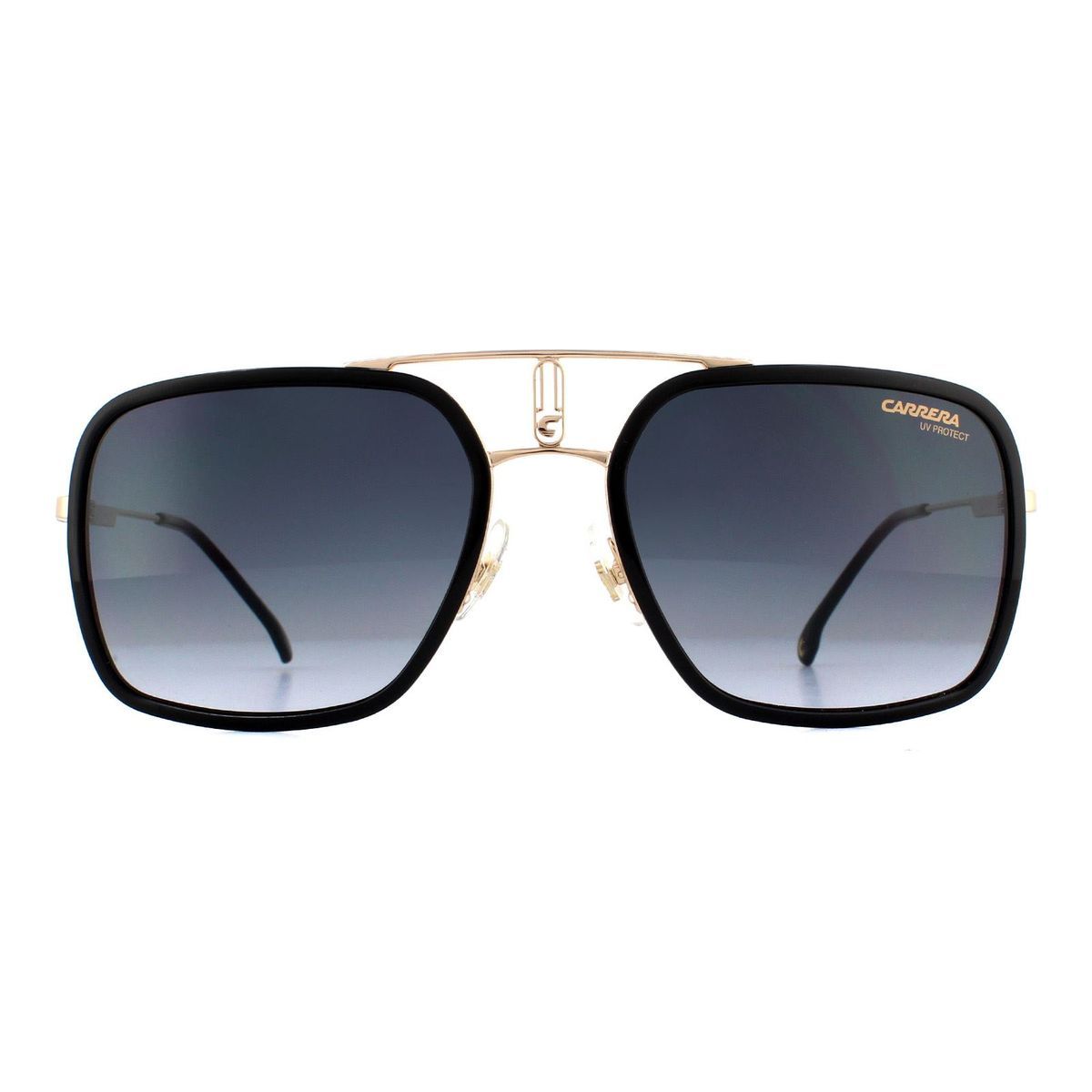 Quadratische Pilotenbrille mit Farbverlaufsgläsern