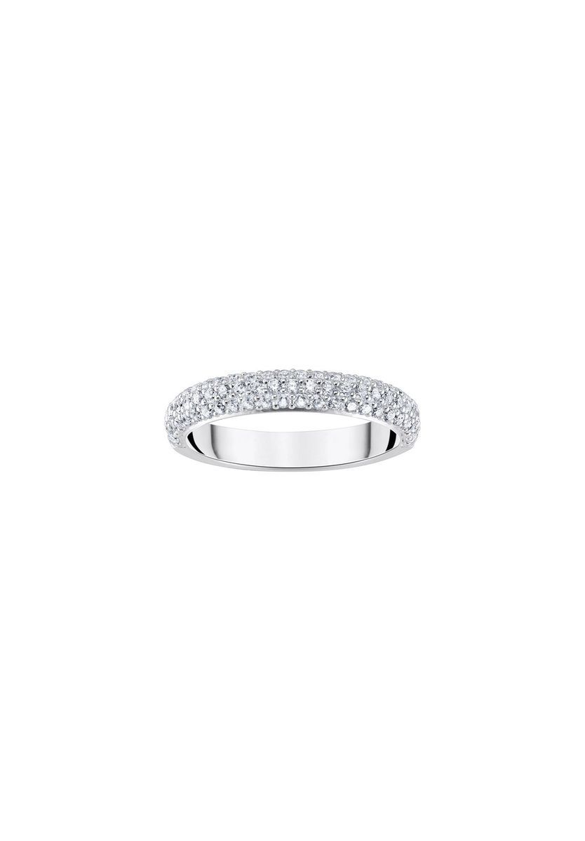 Funkelnder Silber Pavé Ring
