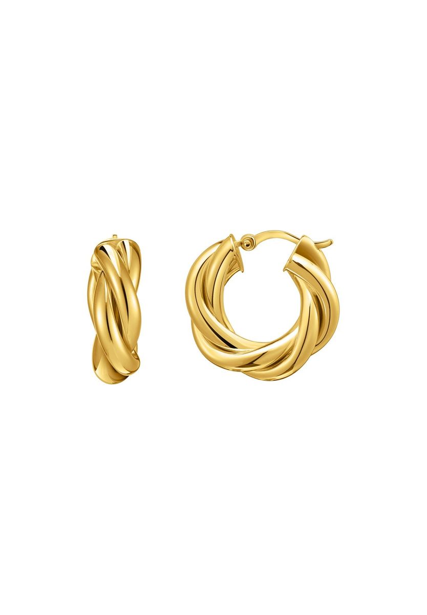 Gedrehte Creolen in Goldoptik