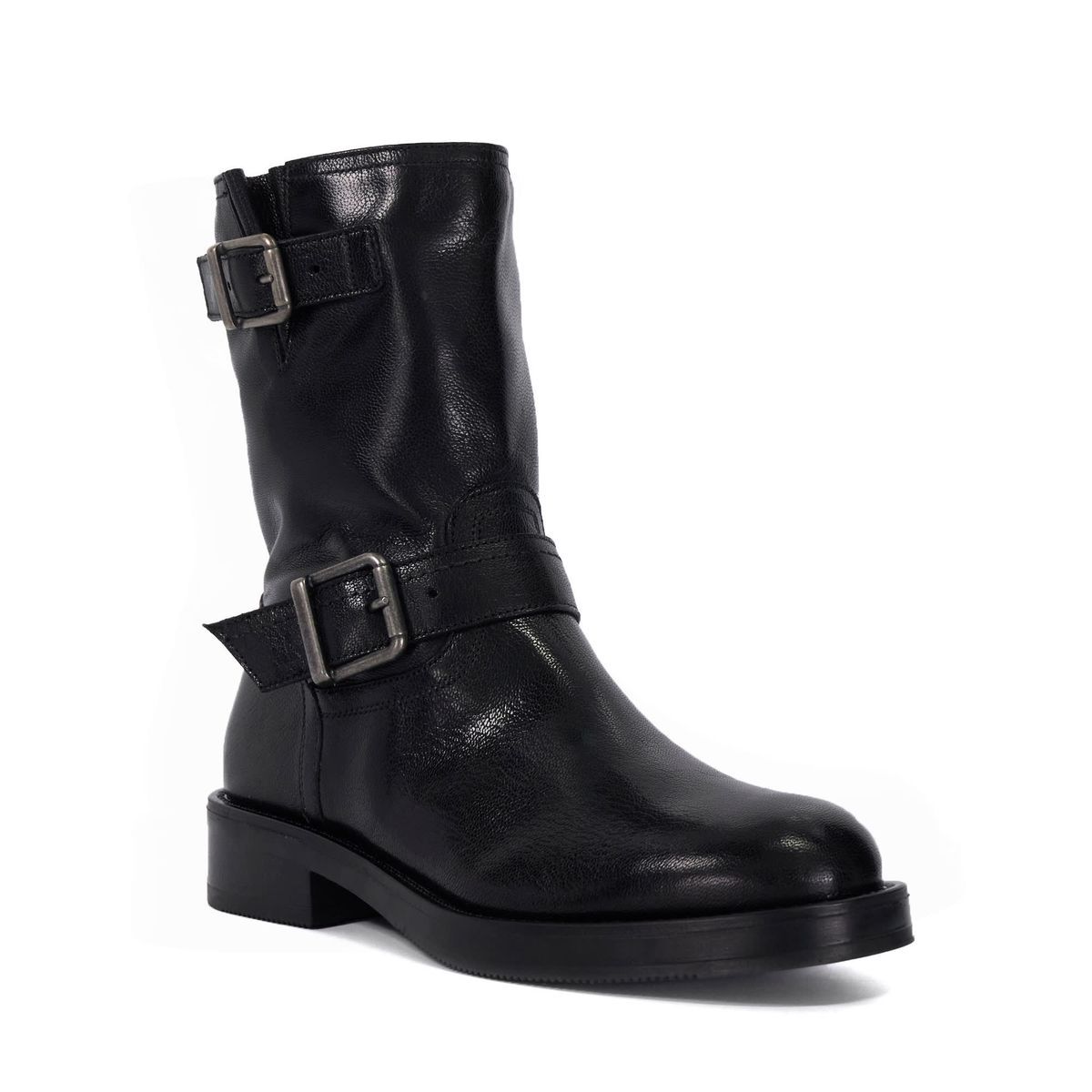 Dune Pixen Damenlederstiefel In Schwarz