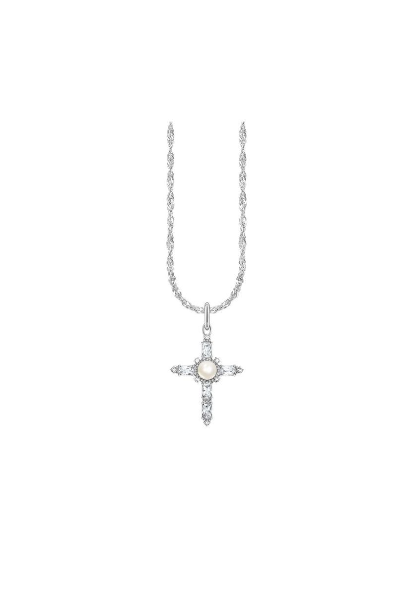 Silber Kreuz Anhänger Halskette