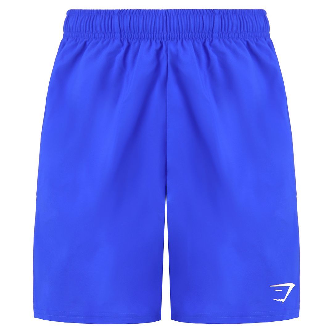 Blaue Herren-Gymnastikshorts mit Logo
