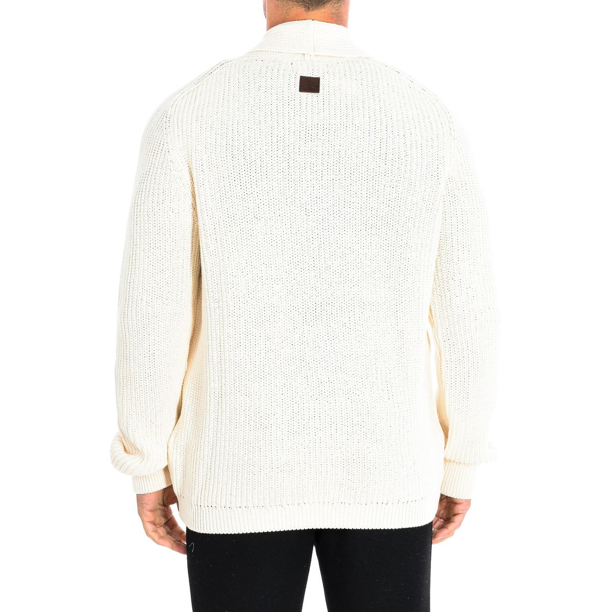 Grobstrick-Cardigan mit Schalkragen