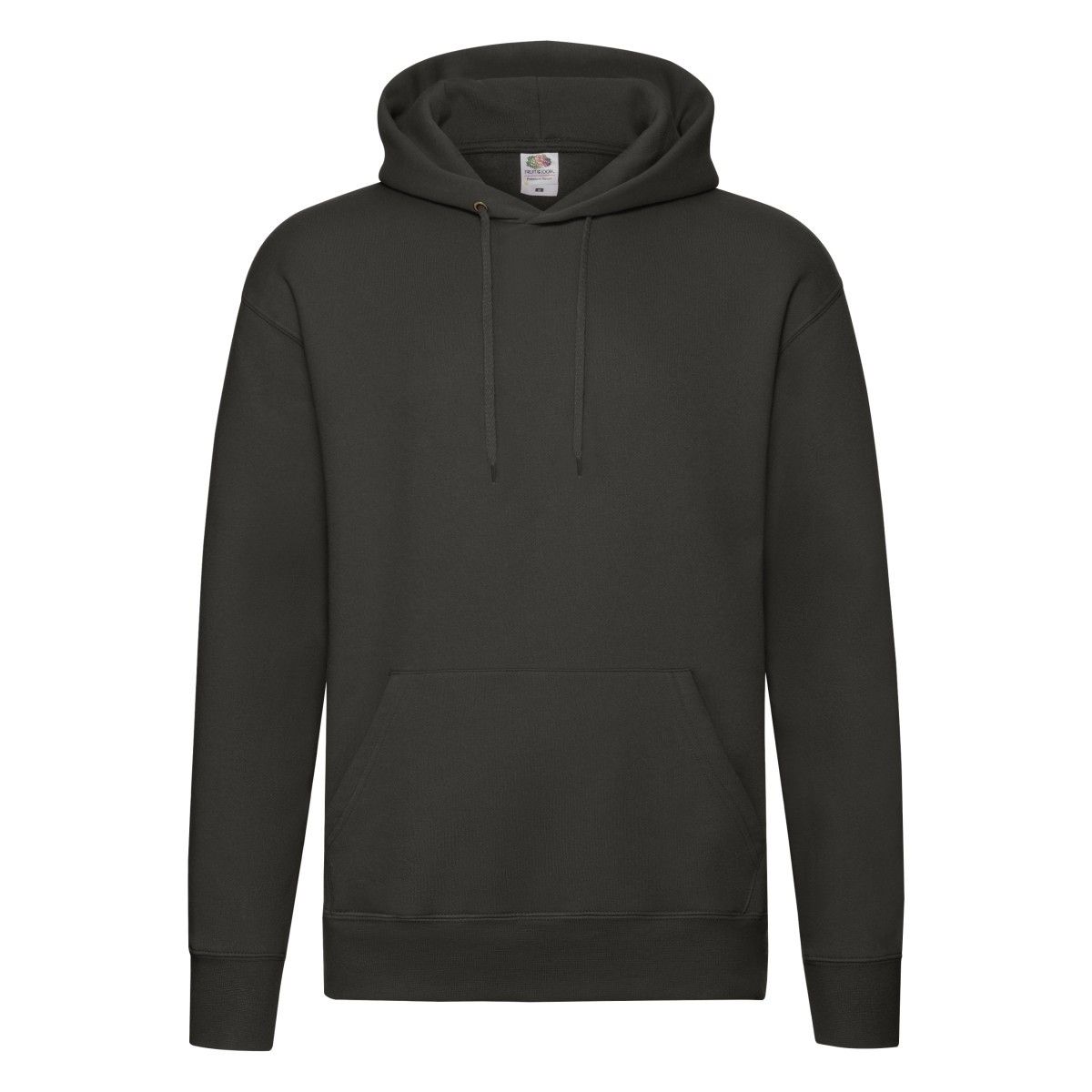 Klassischer Anthrazitfarbener Kapuzenpullover