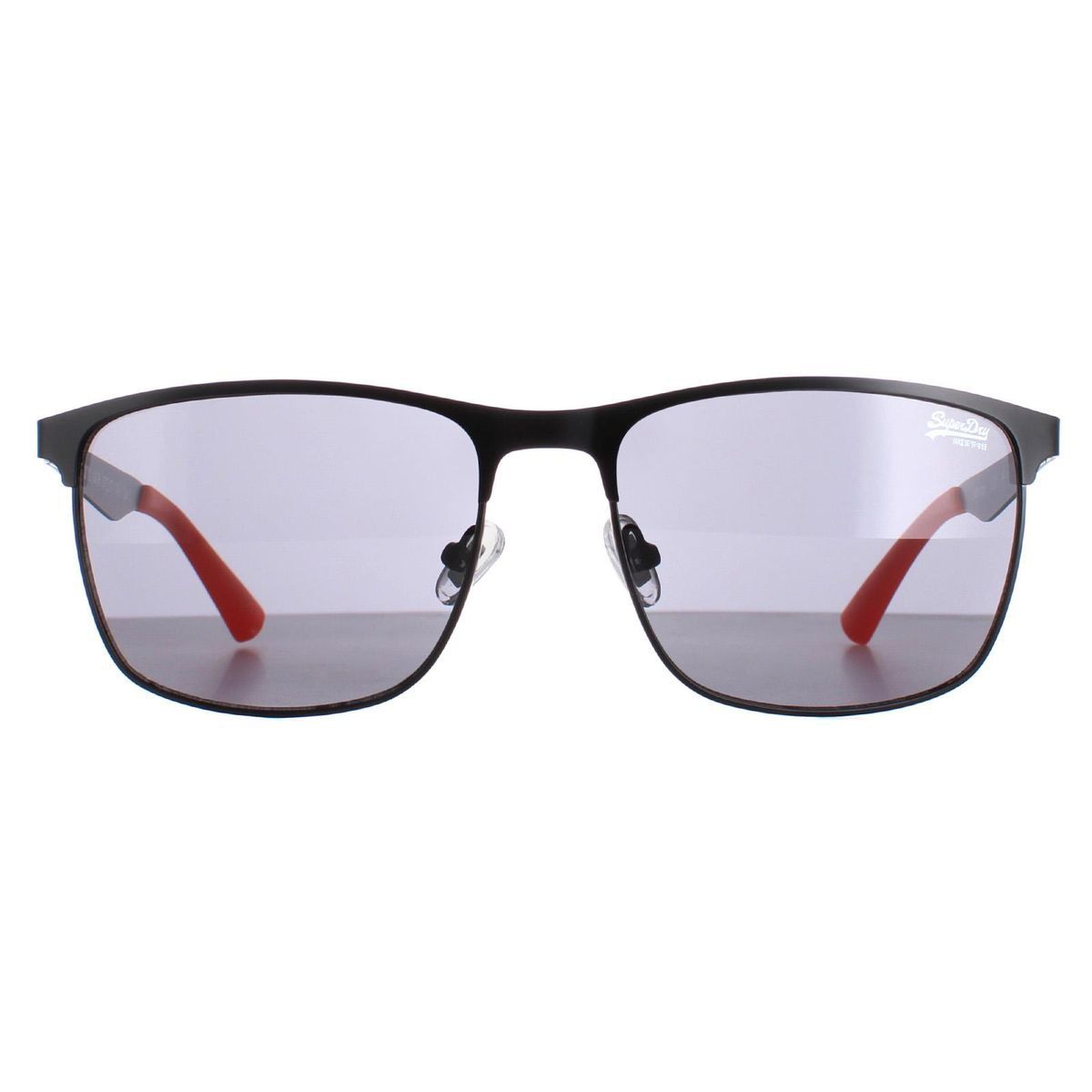 Eckige Sonnenbrille mit grauen Gläsern
