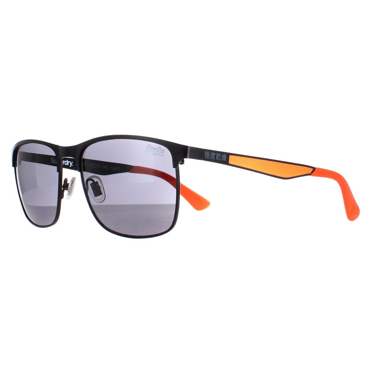 Quadratische Sonnenbrille mit Farbakzenten