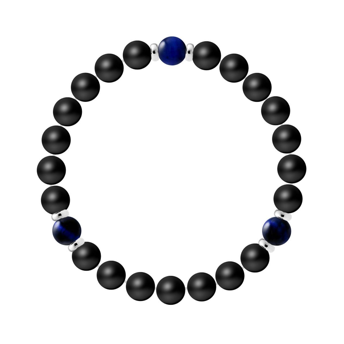 Perlenarmband mit Edelstein-Akzenten