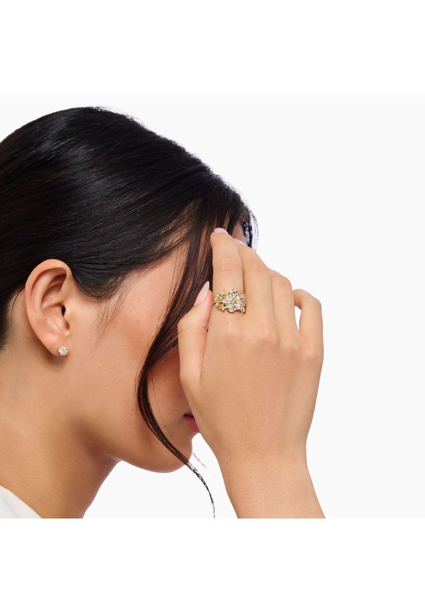 Gänseblümchen Zirkonia Cocktailring