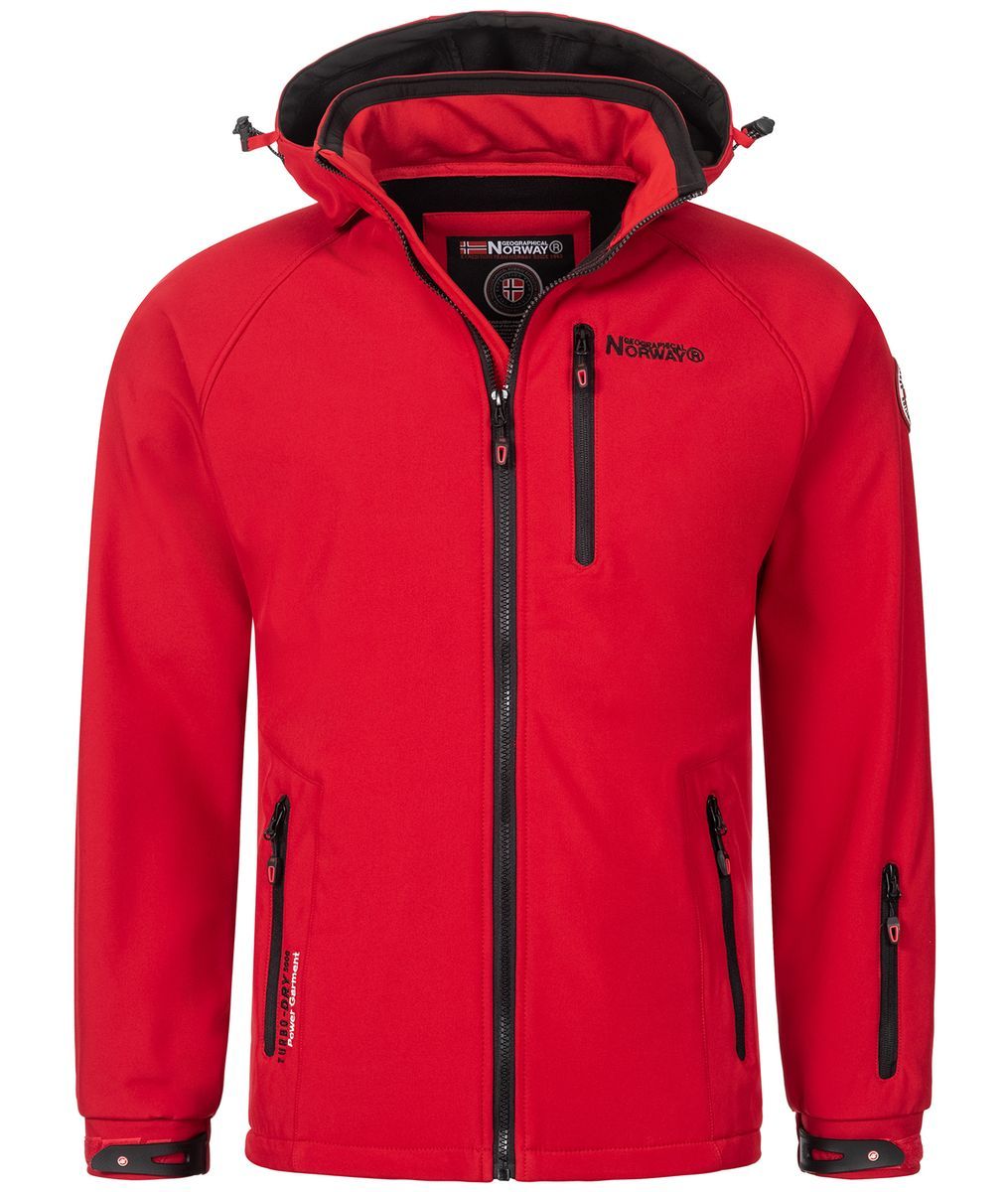 Herren Softshelljacke mit Kapuze