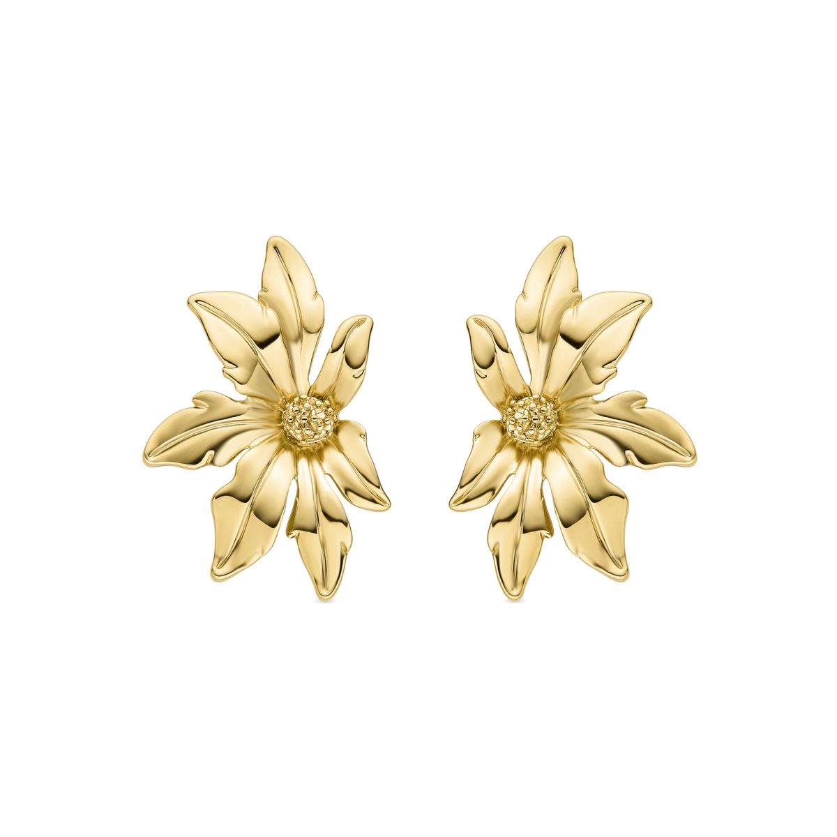 Goldene Blumenohrstecker