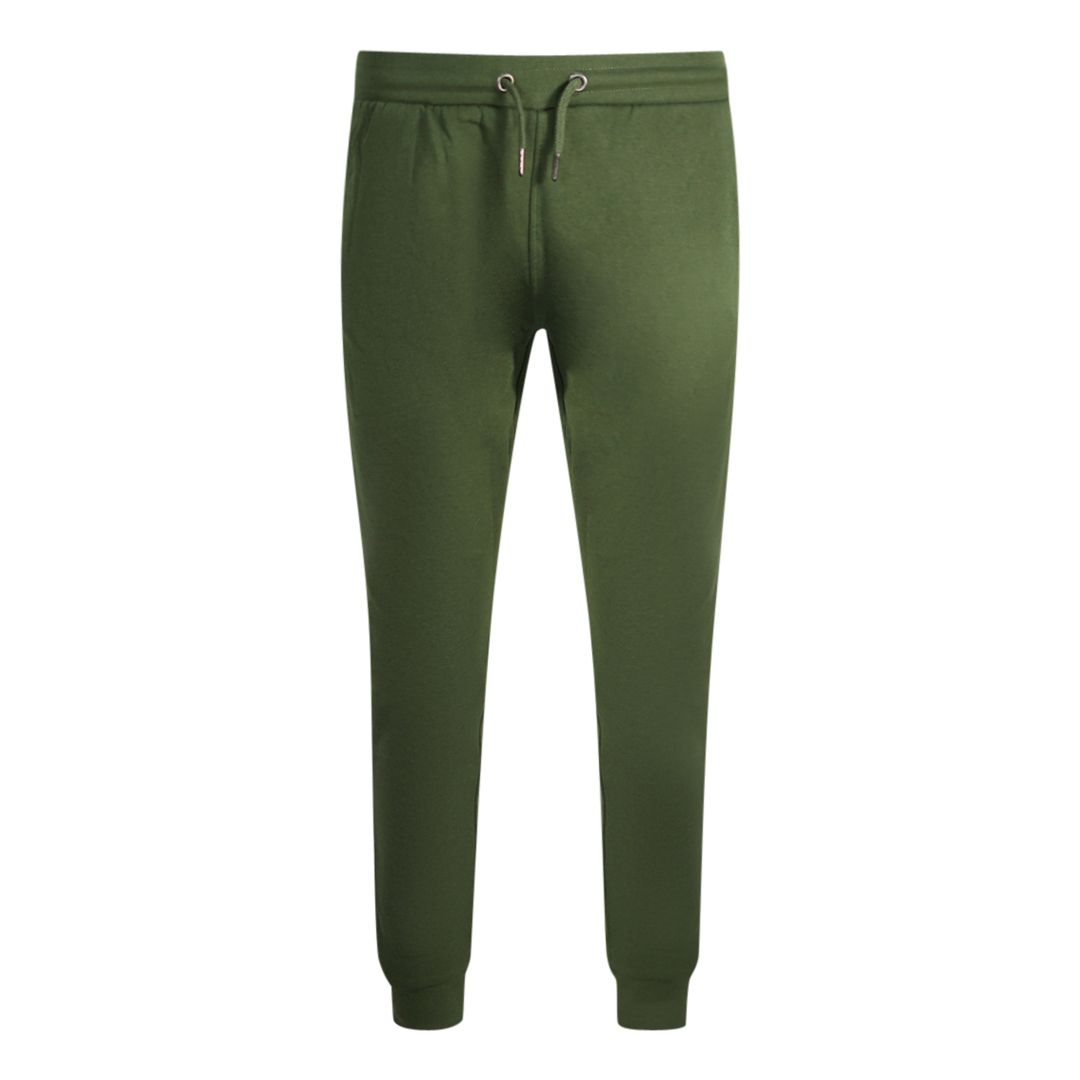 Olivgrüne Fleece Jogginghose