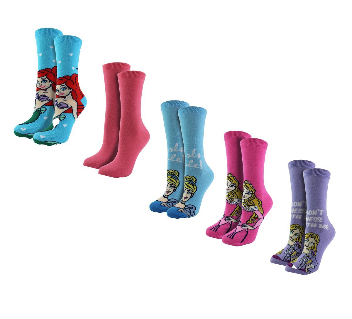 Disney Prinzessin Socken Fünferpack