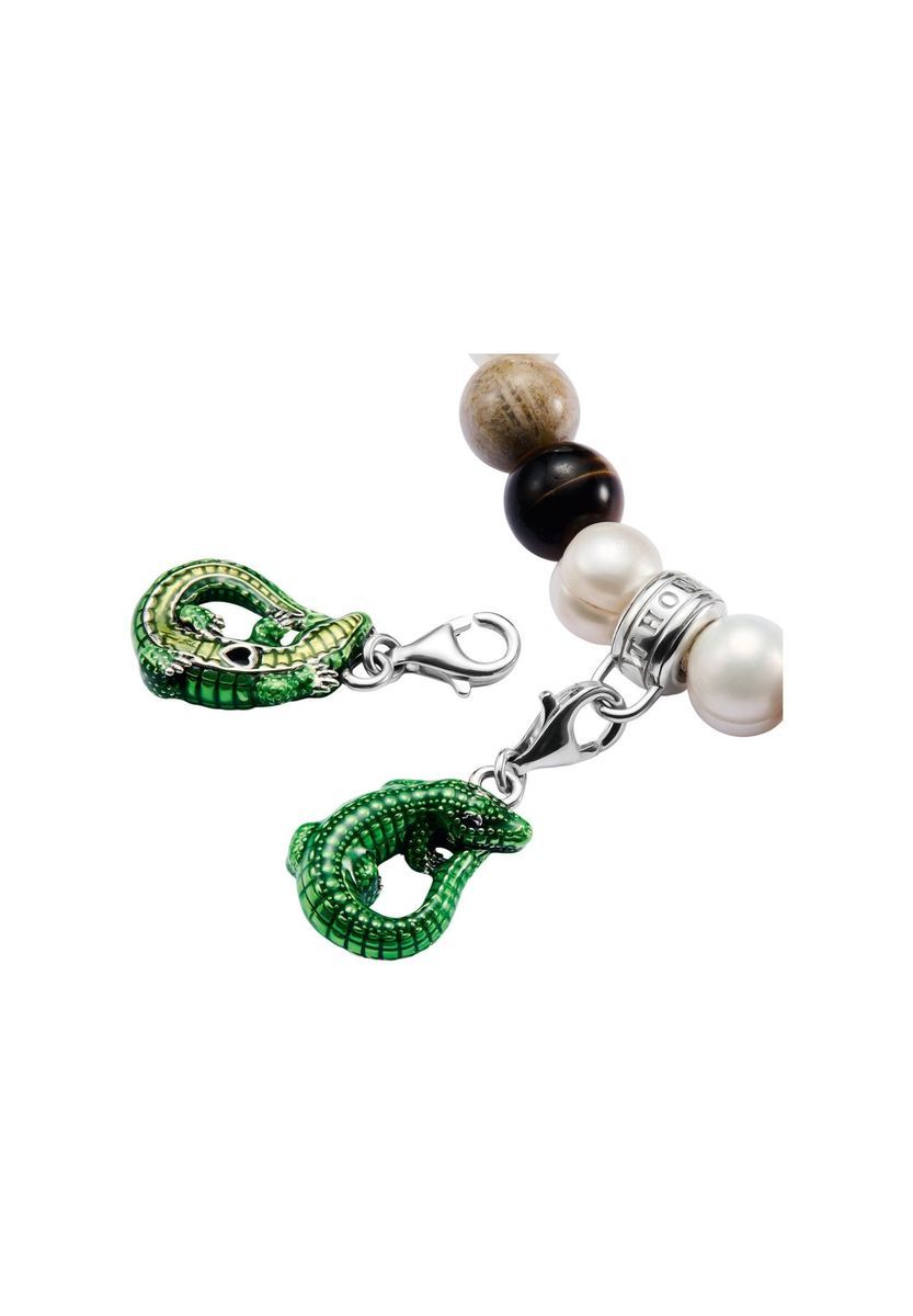 Detailreicher Krokodil-Charm-Anhänger