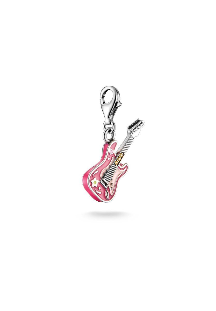 Emaille Gitarre Charm Anhänger