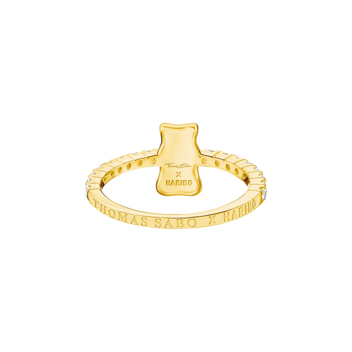 HARIBO Goldbär Ring mit Steinen