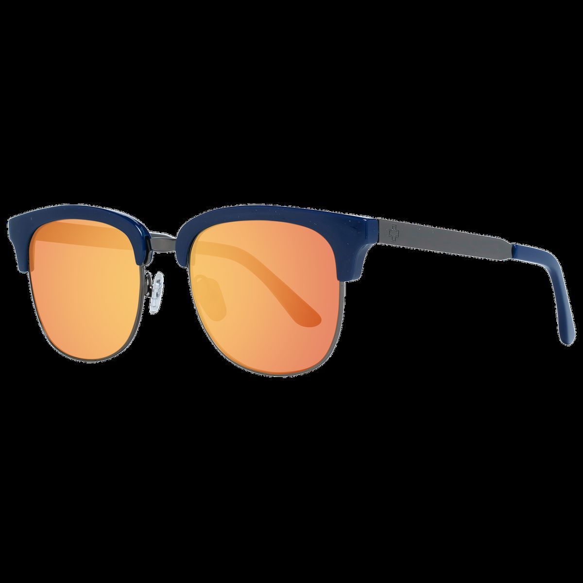Retro Browline Unisex Sonnenbrille Orange Linse
