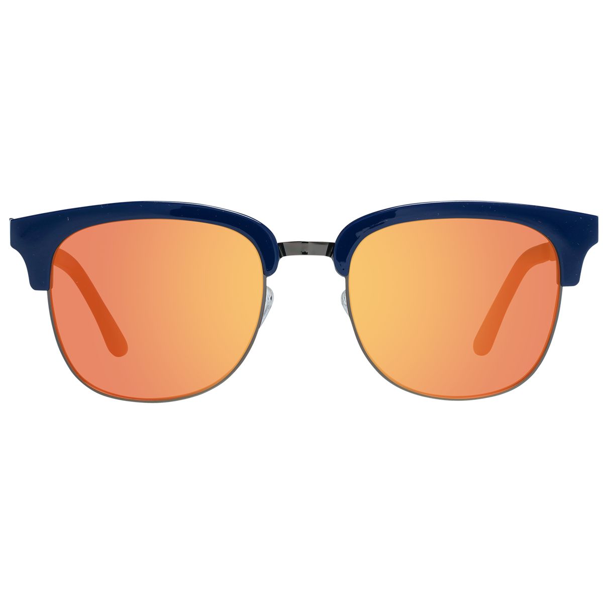 Halbrand-Sonnenbrille mit verspiegelten Gläsern