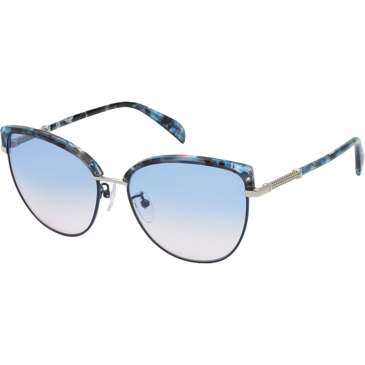Cat-Eye Sonnenbrille mit Metallrahmen